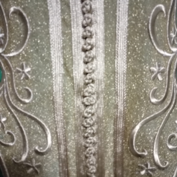 Show Me Green and Gold Caftan - Picture 3 of 6